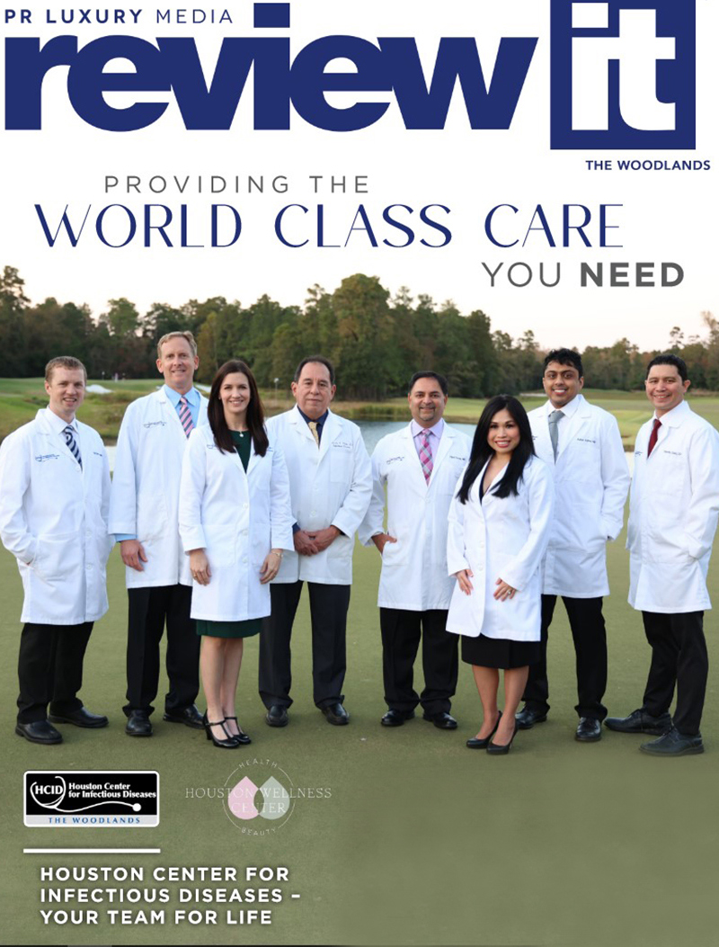 Houston Center For Infectious Diseases Review it Magazine Cover featuring HCID